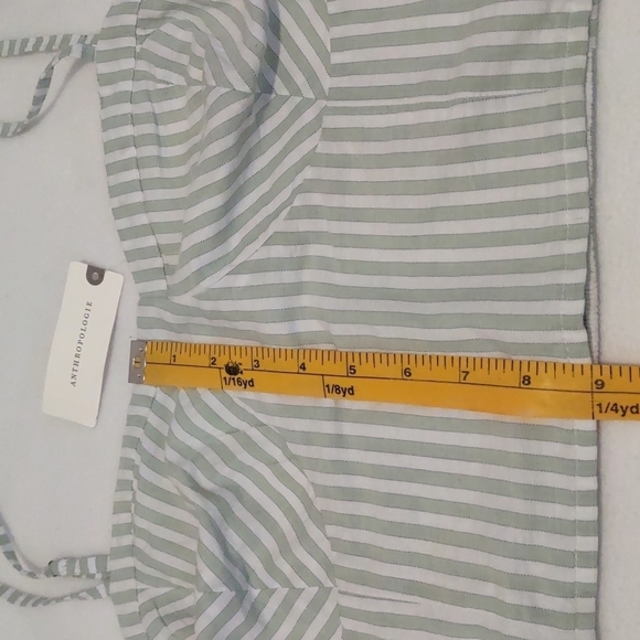 Anthropologie Bustier Top Green, L - Picture 9 of 11